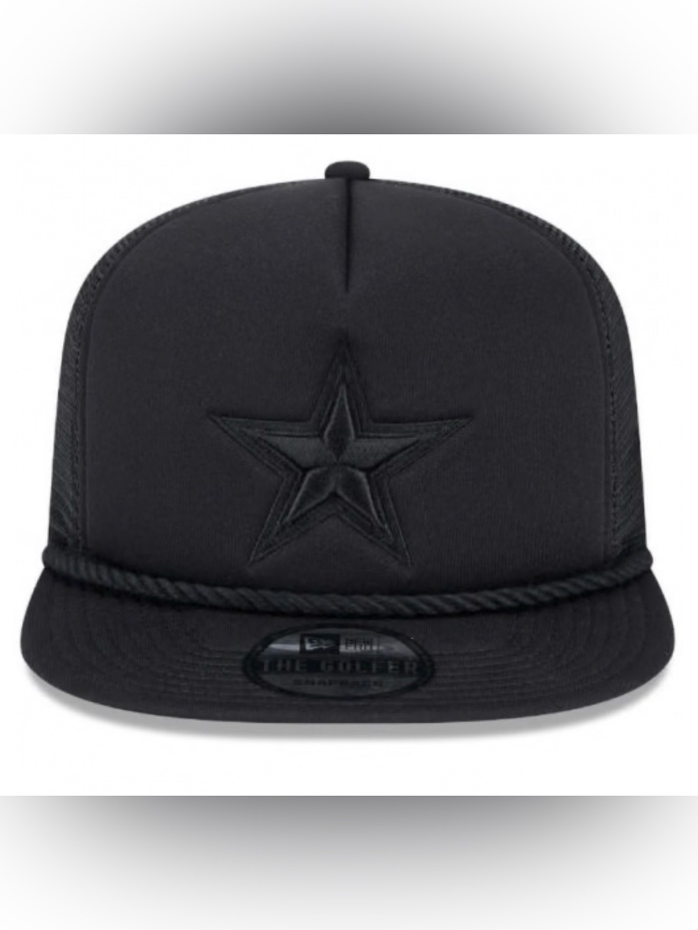 NEW ERA Dallas Cowboys Black Tone Rope Golfer Trucker Men’s SnapBack Hat